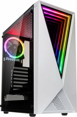 peta GamePC VOID wit RGB - Ryzen 5 5600G - 16GB - 500GB M.2 SSD - Radeon RX Vega 7 - WiFi - Windows 11 Pro